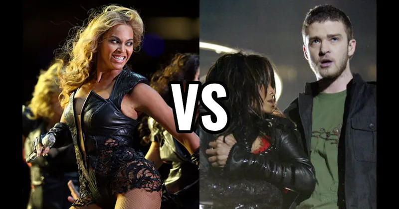 Beyoncé (2013) vs. Janet Jackson & Justin Timberlake (2004)