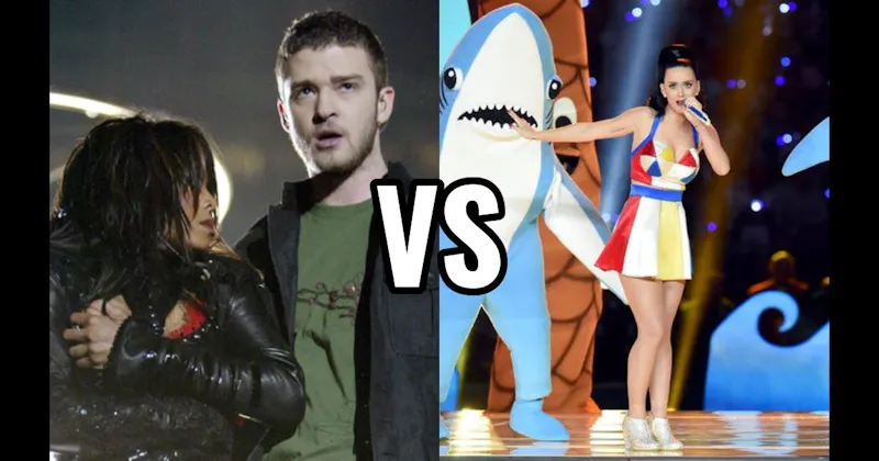 Janet Jackson & Justin Timberlake (2004) vs. Katy Perry (2015)
