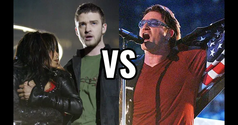 Janet Jackson & Justin Timberlake (2004) vs. U2 (2002)