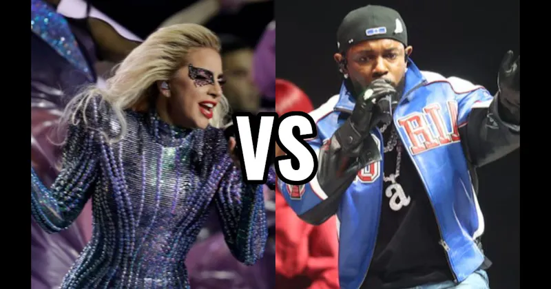 Kendrick Lamar (2025) vs. Lady Gaga (2017)