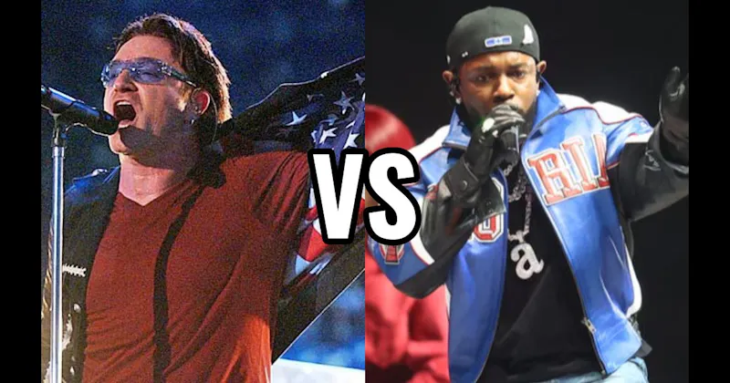 Kendrick Lamar (2025) vs. U2 (2002)