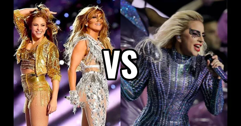 Lady Gaga (2017) vs. Shakira & J.Lo (2020)