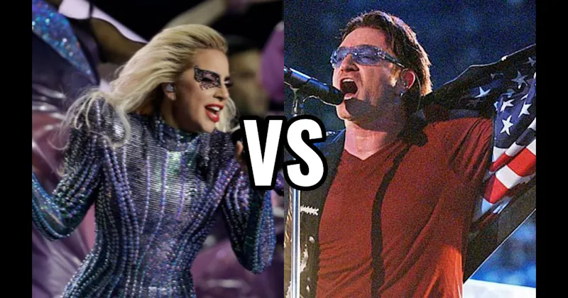 Lady Gaga (2017) vs. U2 (2002)