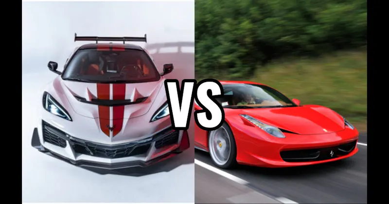 Chevrolet Corvette C8 Z06 vs. Ferrari 458 Italia