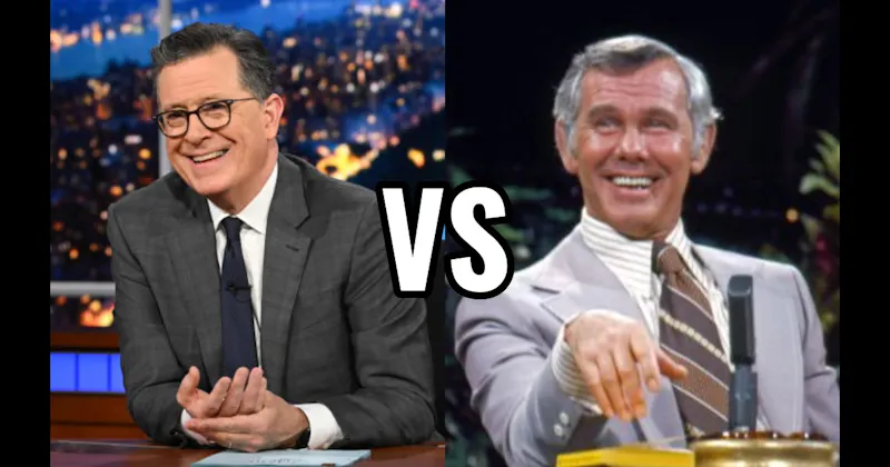 Johnny Carson vs. Stephen Colbert
