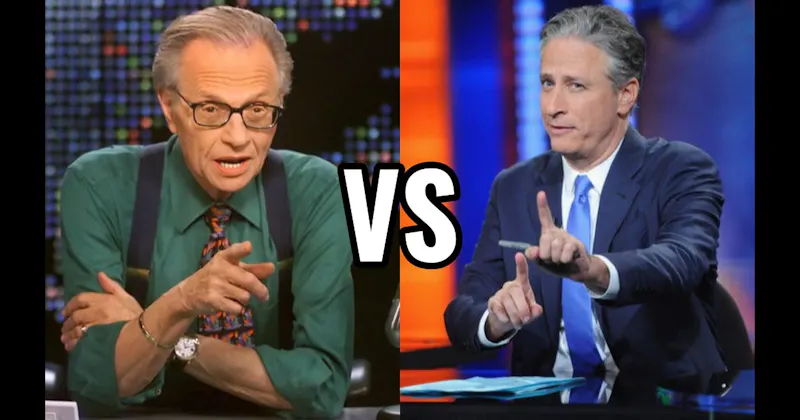 Jon Stewart vs. Larry King