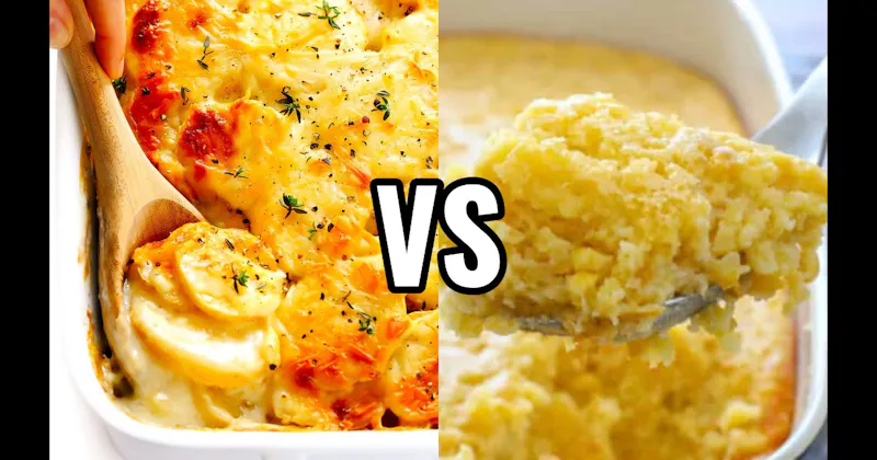 Corn Casserole vs. Scalloped Potatoes