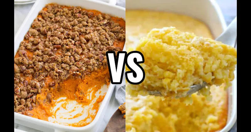 Corn Casserole vs. Sweet Potato Casserole