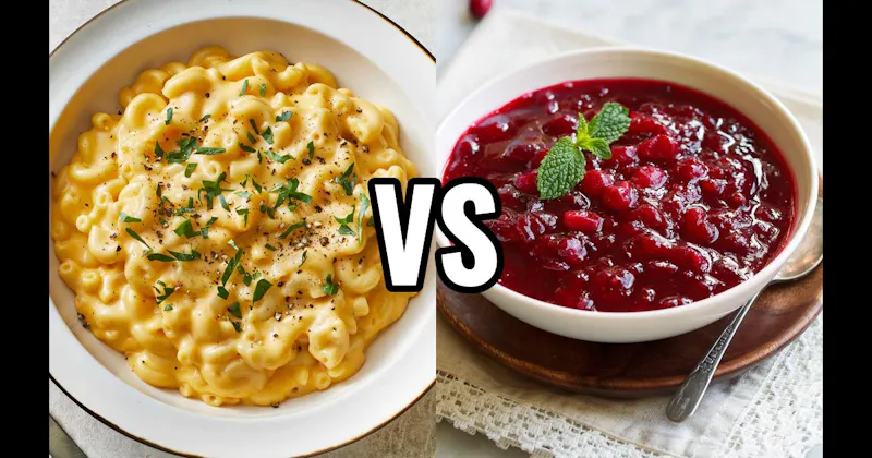 Cranberry Sauce vs. Macaroni and Cheese