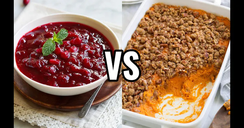 Cranberry Sauce vs. Sweet Potato Casserole