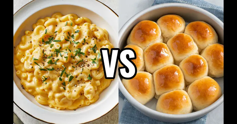 Dinner Rolls or Biscuits vs. Macaroni and Cheese