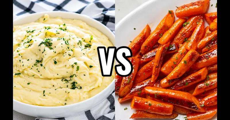 Glazed Carrots vs. Mashed Potatoes