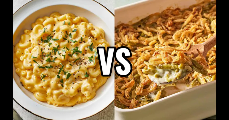 Green Bean Casserole vs. Macaroni and Cheese