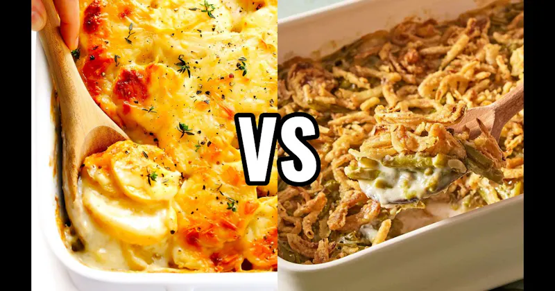 Green Bean Casserole vs. Scalloped Potatoes