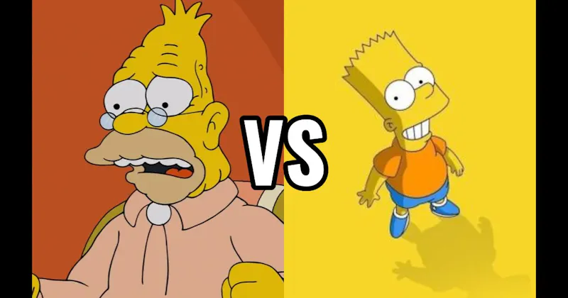 Abe Simpson vs. Bart Simpson