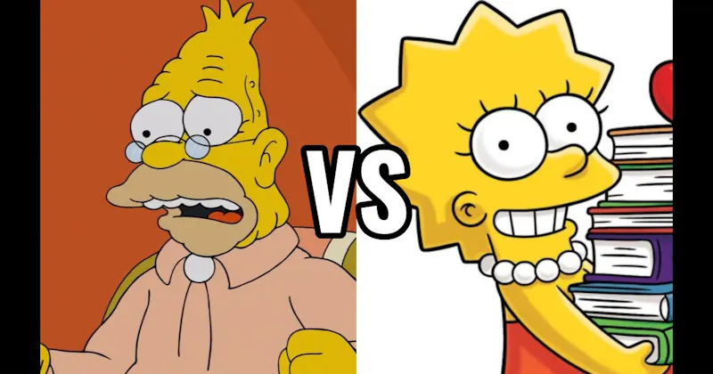 Abe Simpson vs. Lisa Simpson