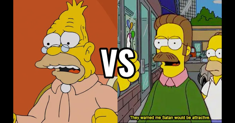 Abe Simpson vs. Ned Flanders