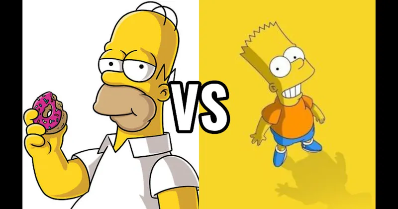 Bart Simpson vs. Homer Simpson