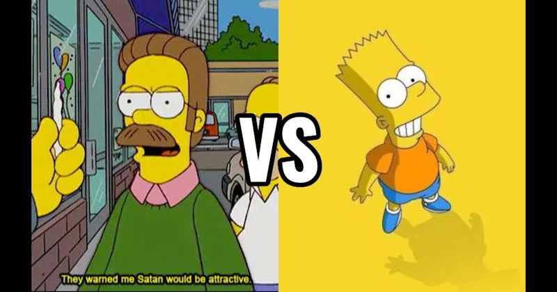 Bart Simpson vs. Ned Flanders