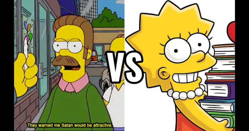 Lisa Simpson vs. Ned Flanders