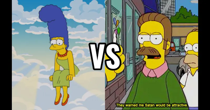 Marge Simpson vs. Ned Flanders