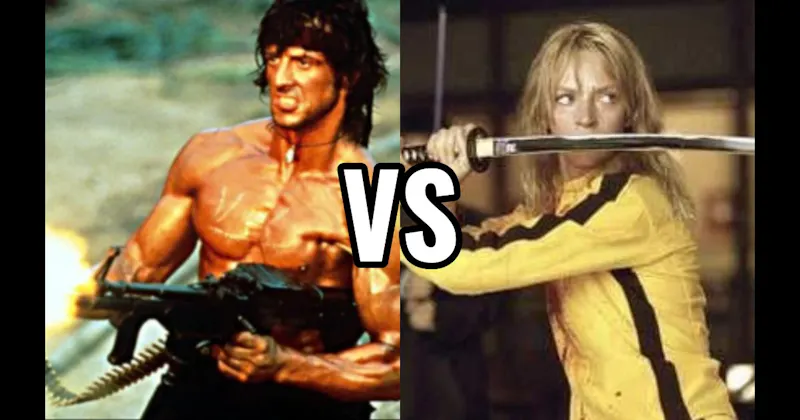 Beatrix Kiddo (Kill Bill)  vs. John Rambo (First Blood)
