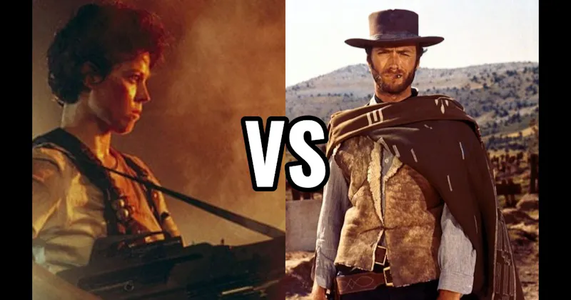 Ellen Ripley (Alien) vs. Man with No Name (The Good, the Bad and the Ugly)