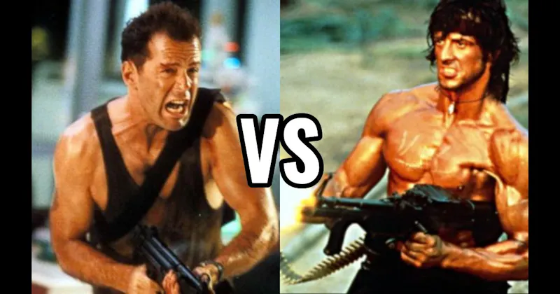 John McClane (Die Hard) vs. John Rambo (First Blood)