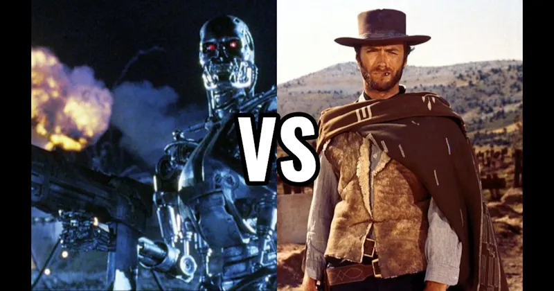 Man with No Name (The Good, the Bad and the Ugly) vs. The Terminator (T-800)