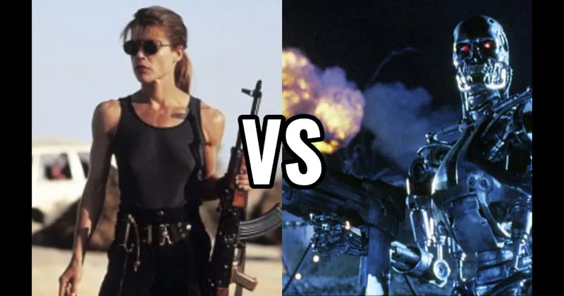 Sarah Connor (Terminator / T2) vs. The Terminator (T-800)