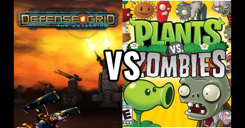Defense Grid: The Awakening vs. Plants vs. Zombies