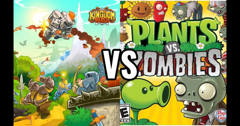 Kingdom Rush vs. Plants vs. Zombies