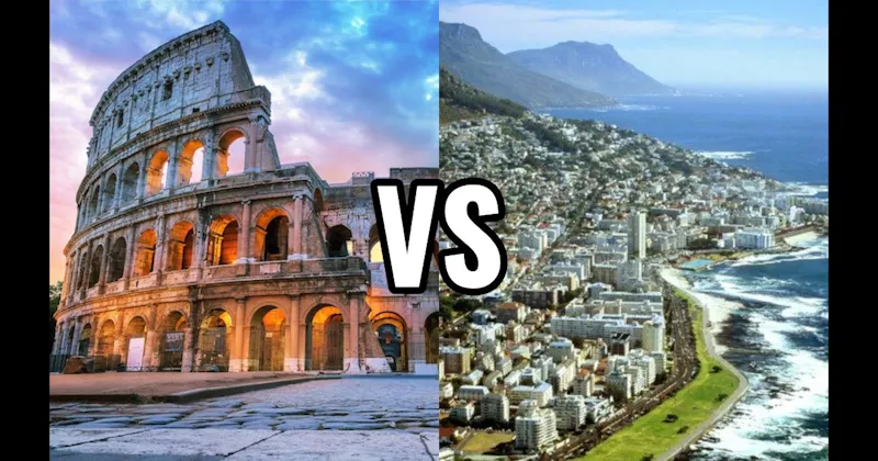 Cape Town, South Africa vs. Rome, Italy