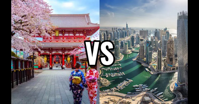Dubai, UAE vs. Tokyo, Japan
