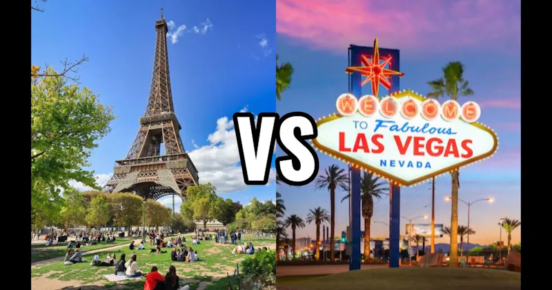 Las Vegas vs. Paris, France
