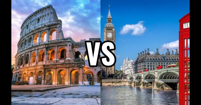 London, England vs. Rome, Italy