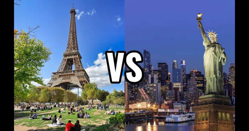 New York City vs. Paris, France