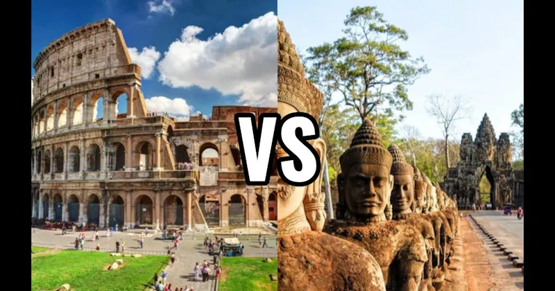 Angkor Wat vs. Colosseum