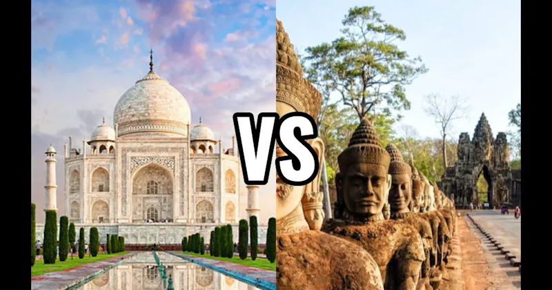 Angkor Wat vs. Taj Mahal