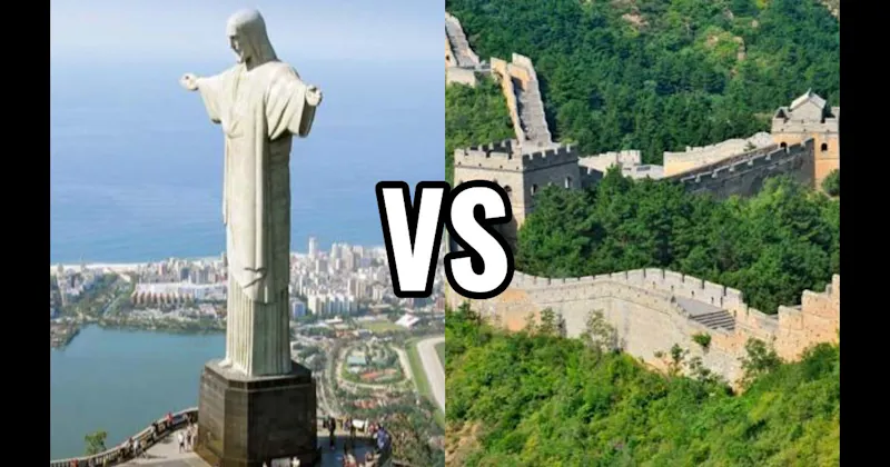 Christ the Redeemer vs. Great Wall of China