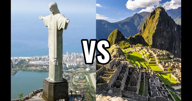 Christ the Redeemer vs. Machu Picchu