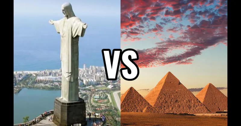 Christ the Redeemer vs. Pyramids of Giza