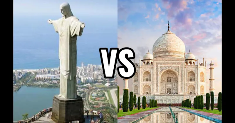 Christ the Redeemer vs. Taj Mahal
