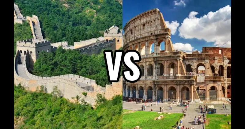 Colosseum vs. Great Wall of China