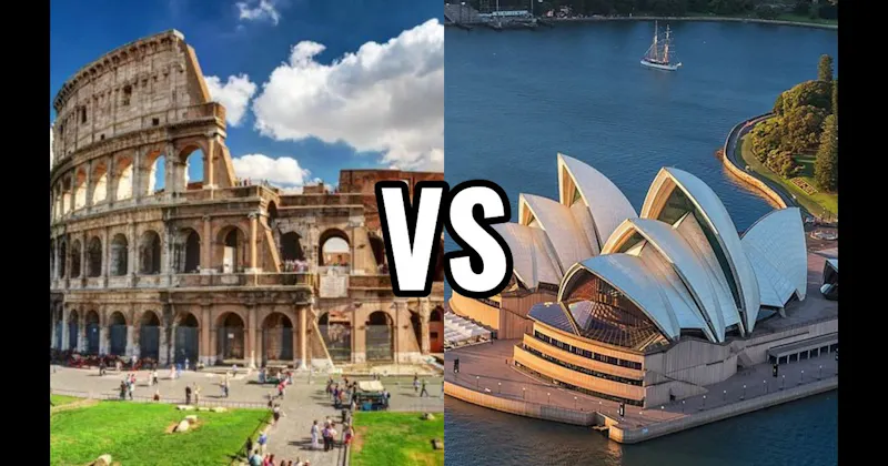 Colosseum vs. Sydney Opera House