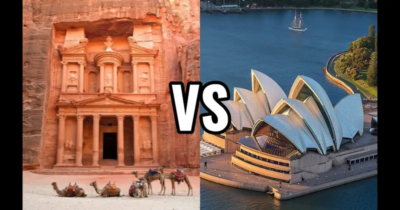 Petra vs. Sydney Opera House