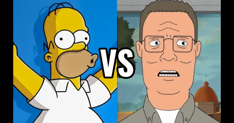 Hank Hill (King of the Hill) vs. Homer Simpson (The Simpsons)