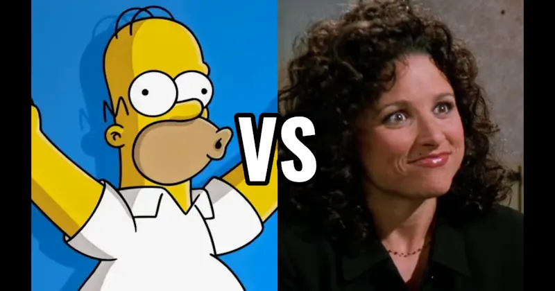 Elaine Benes (Seinfeld) vs. Homer Simpson (The Simpsons)