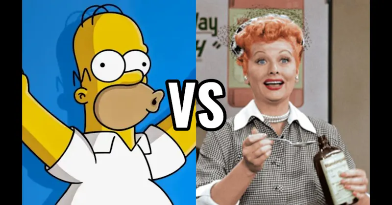 Homer Simpson (The Simpsons) vs. Lucy Ricardo (I Love Lucy)