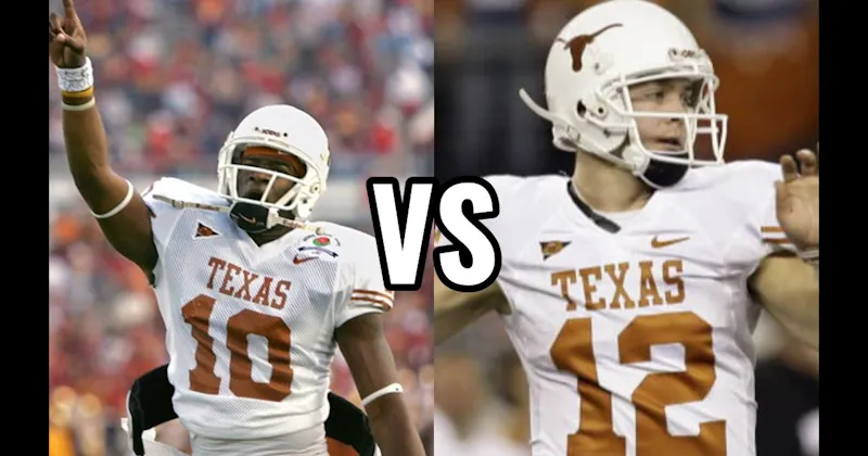 Colt McCoy vs. Vince Young